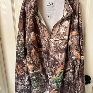 Realtree Camouflage Quarter-Zip Jacket